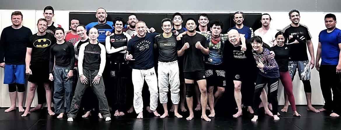 BJJ class group photo at Rumble Martial Arts.