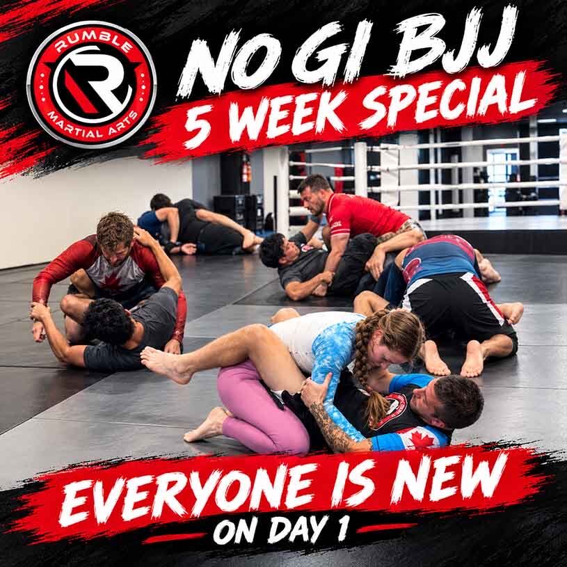 BJJ students training.