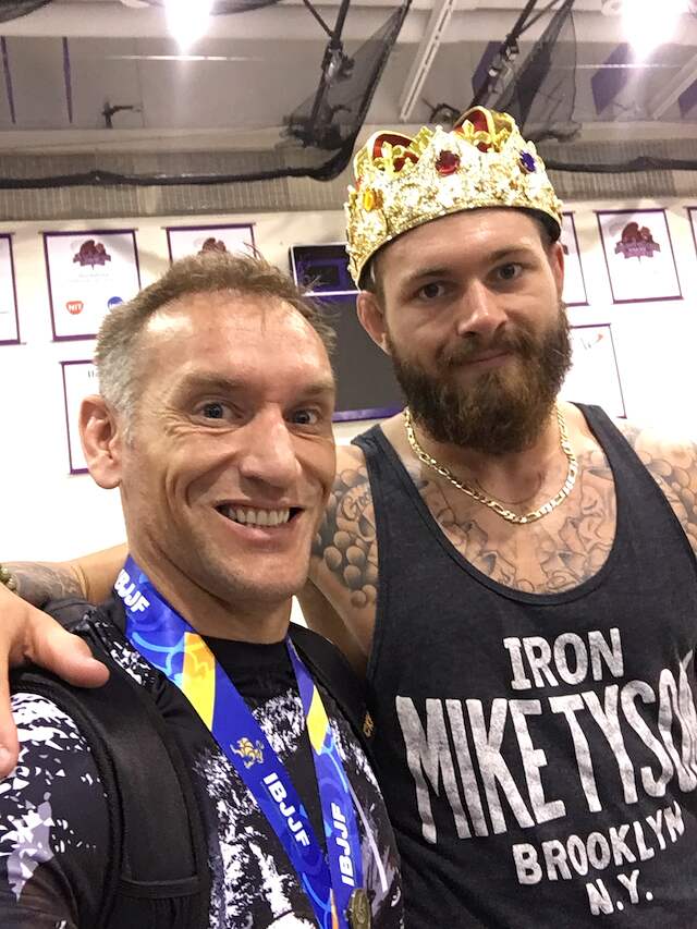 Professor Jones with Gordon Ryan.