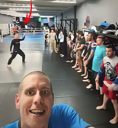 The Monday no-gi class together after training.